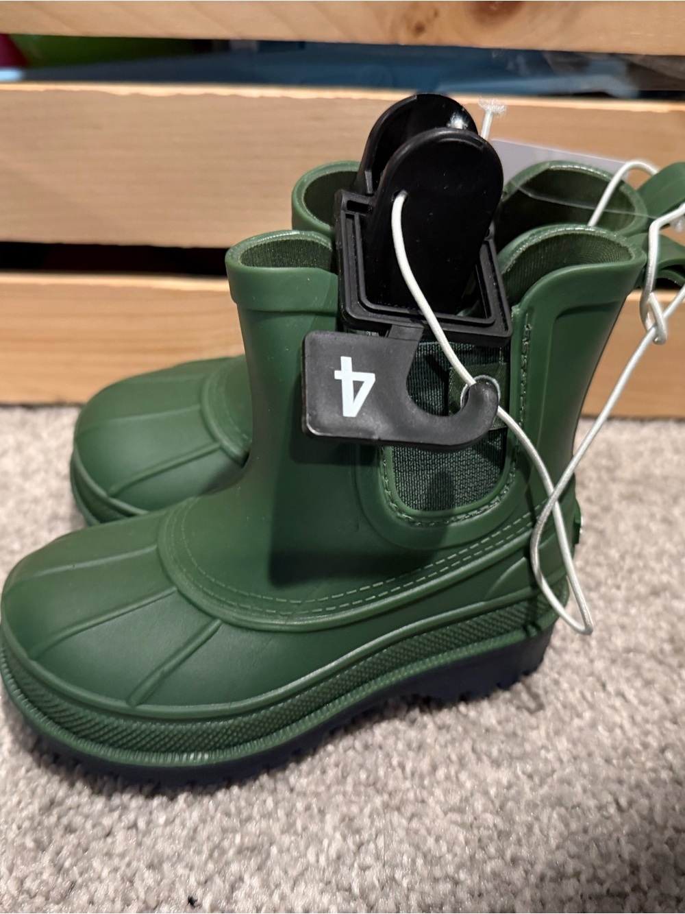 Kids Sperry Green Winter Tread Boots